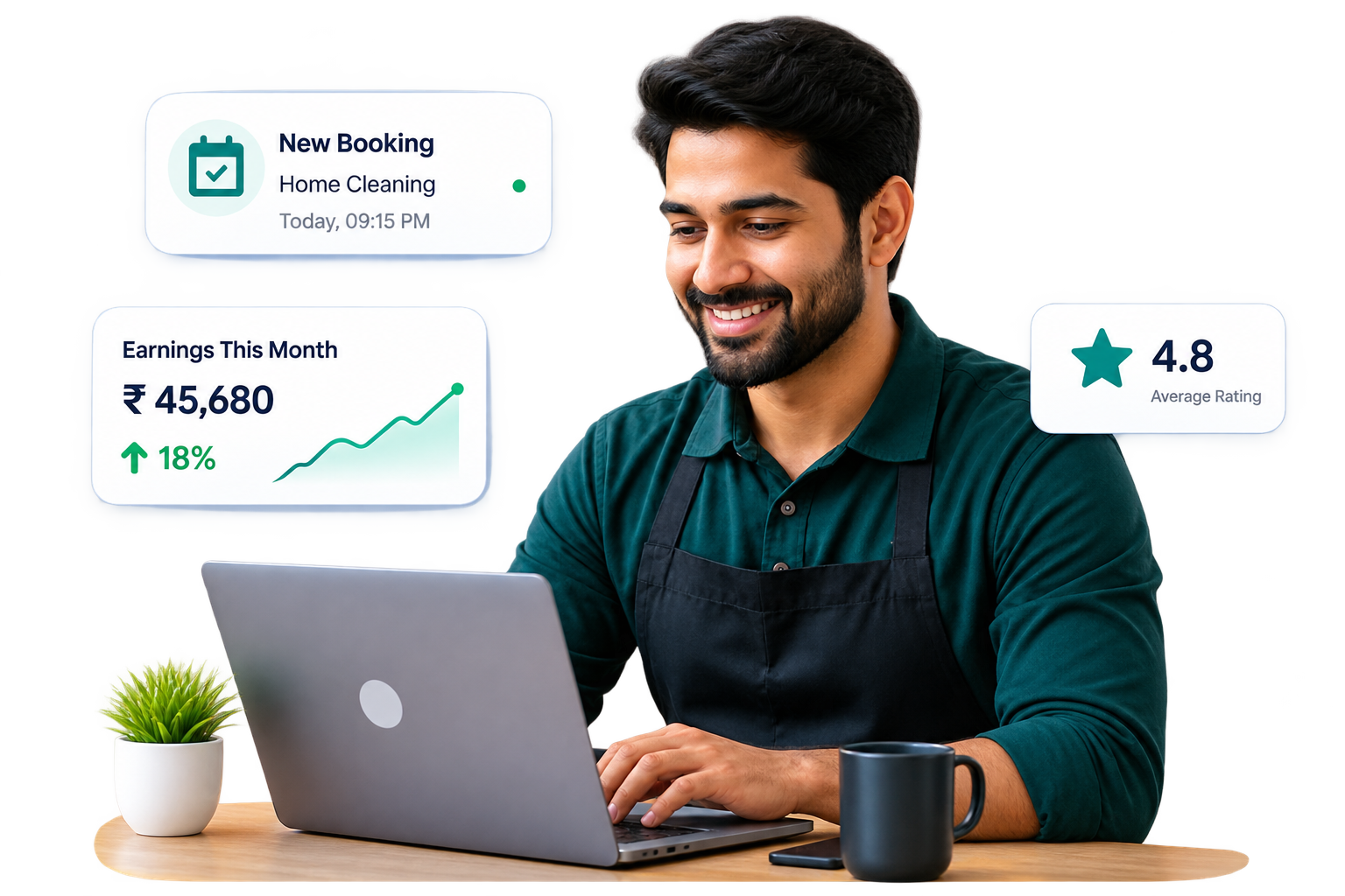 Merchant Dashboard Laptop